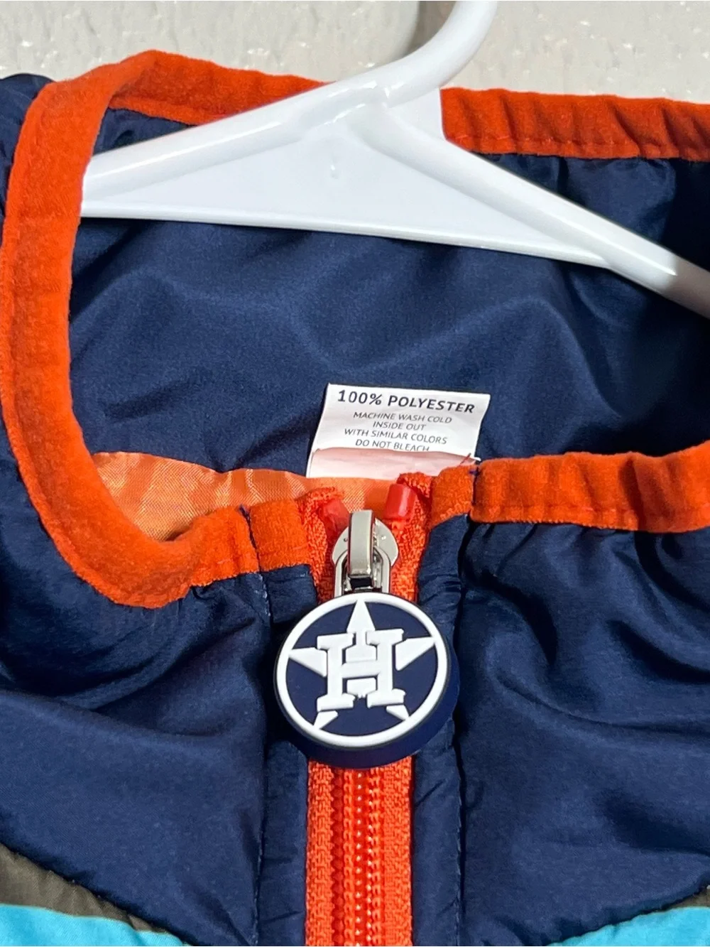 Houston Astros Puffer Vest Pride Night Giveaway Adult Size XXL Rainbow Full Zip